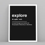 Load image into Gallery viewer, Explore Definition - Custom Travel Posters
