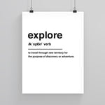Load image into Gallery viewer, Explore Definition - Custom Travel Posters
