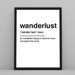 Load image into Gallery viewer, Wanderlust Definition - Custom Travel Posters

